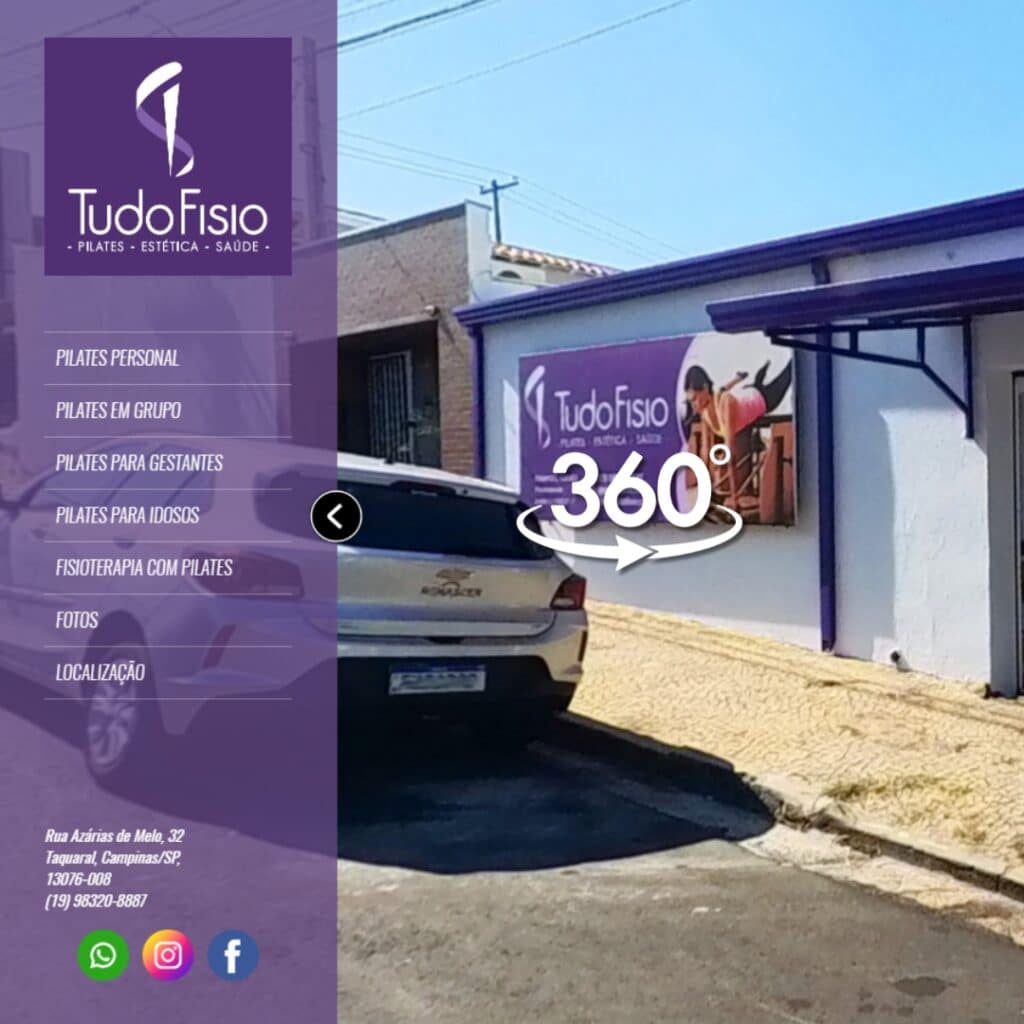 Tour Virtual 360° Tudo Fisio Marketing Digital Google Ads Google Meu Negócio em Campinas